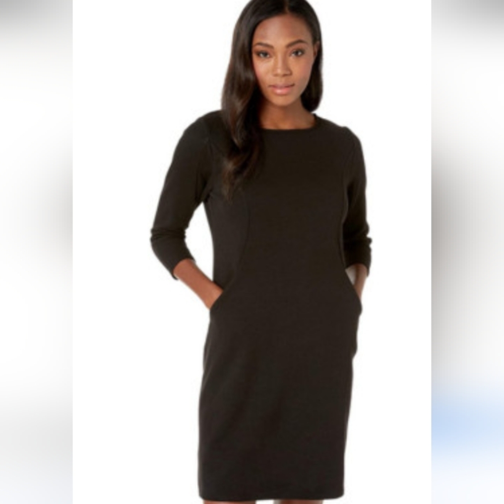 Revolve Bobi Black Chic Black Asymmetrical Dress